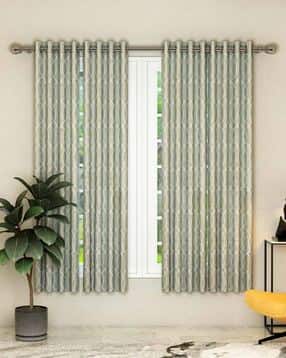 athom living Set of 4 Geometric Print Window Curtains-picture-29