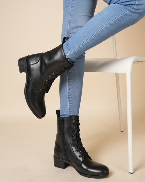 Buy Black Boots for Women by Everqupid Online