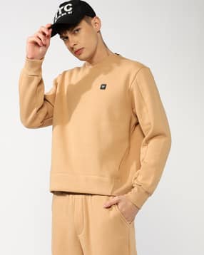gas Regular Fit Sweatshirt with Cut and Sew Panels-picture-53