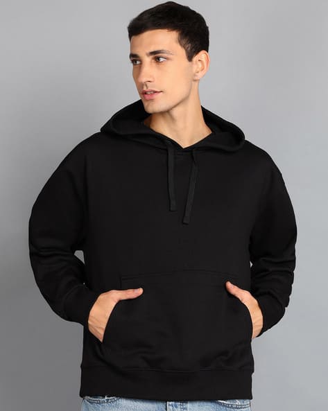 Buy Black Sweatshirt Hoodies for Men by ALAN JONES CLOTHING