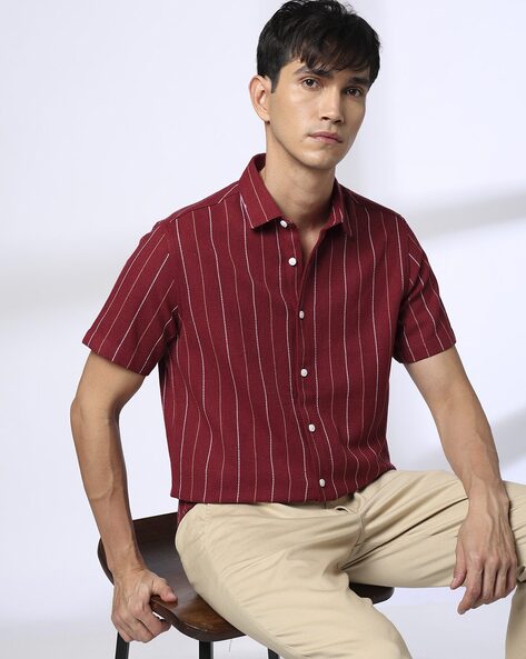 Men Striped Regular Fit Shirt