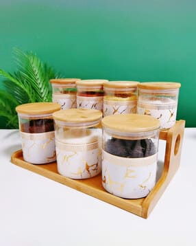 Kitchen Organizer Borosilicate Jars with Lid-image-35