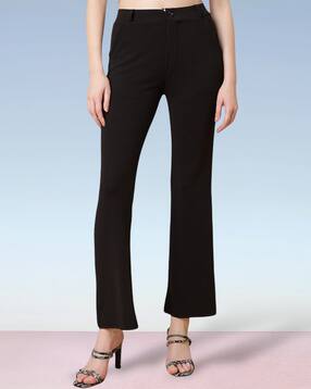 Buy Black Trousers Pants for Women by CHEROKEE Online