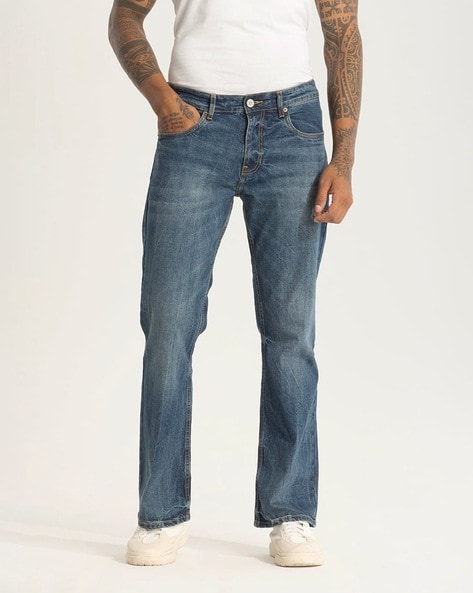 Men Mid-Rise Bootcut Jeans