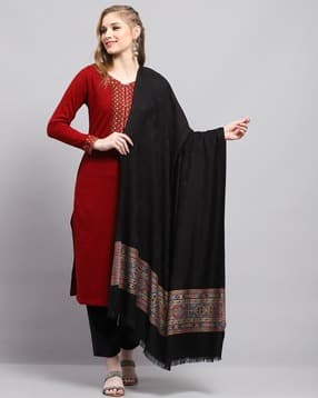 monte carlo Women Self Design Shawl-picture-12