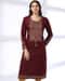Women Patterned Straight Sweater Kurta