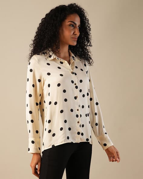 Women Polka-dot Top