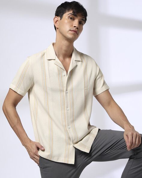 Men Striped Regular Fit Shirt