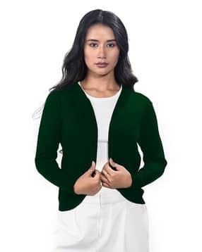 zink london Women Relaxed Fit Front-Open Shrug-picture-25