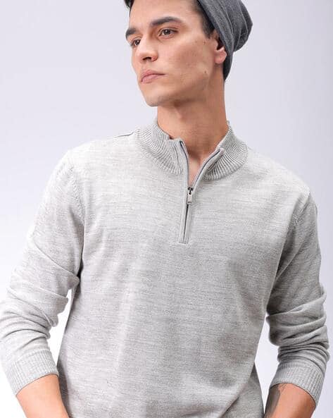 Buy Light Grey Sweaters Cardigans for Men by The Indian Garage