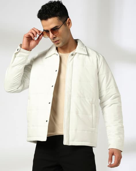 Men Regular Fit Puffer Jacket