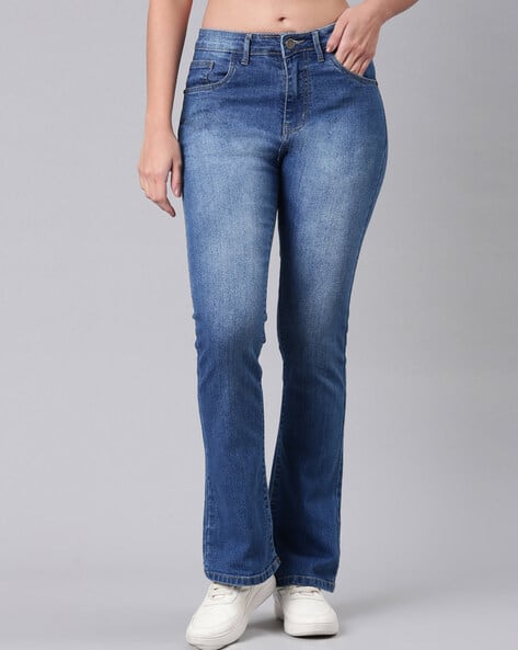 Women High Rise Bootcut Jeans