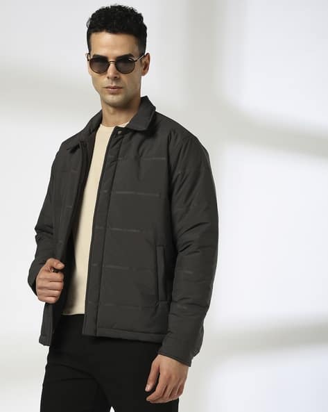 Men Regular Fit Puffer Jacket