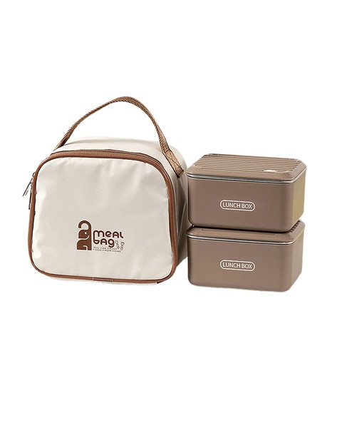 Bento Steel Lunch Box Container Set With Matching Lunch