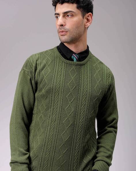 Buy Olive Sweaters Cardigans for Men by The Indian Garage Co