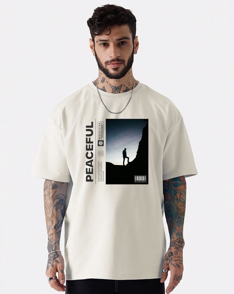 Men Graphic Print Oversized T-shirt