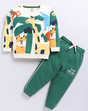 Boys Graphic Pants & T-shirt Set-image-40
