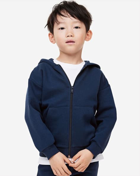 Sweat à Capuche Garçon – Taille 4 Ans – Bleu Marine – Neuf Avec étiquettes