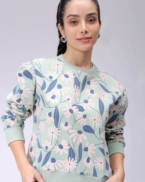 freehand Women Floral Print Relaxed Fit Sweatshirt-picture-10