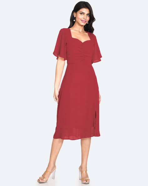 Zink London Women Sweetheart-Neck Sheath Dress