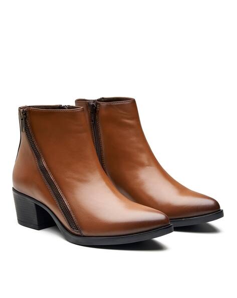 MICHAEL ANGELO Women Heeled Boots with Zip Closure