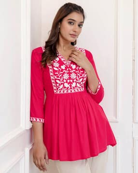 gulmohar jaipur Women Regular Fit Top-picture-15