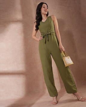 globus Women Jumpsuit with Waist Tie-Up-picture-15