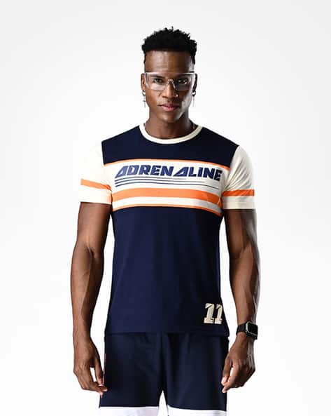 Buy Off White Navy Blue Tshirts for Men by SUPA Online