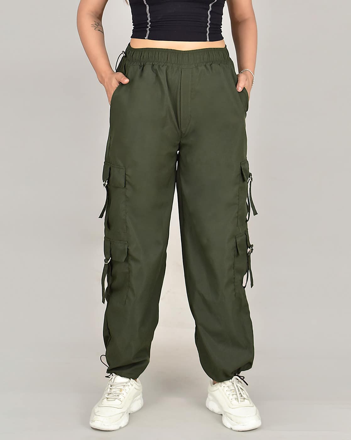 Buy Green Trousers Pants for Women by BUAGI COLLECTION Online