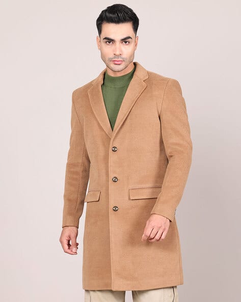 Buy House Of Vedas Men Regular Fit Coat | Dark Mouse Color Men