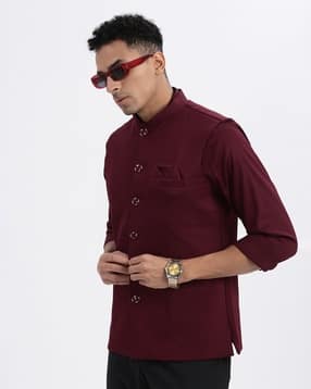 showoff Men Slim Fit Nehru Jacket-picture-35