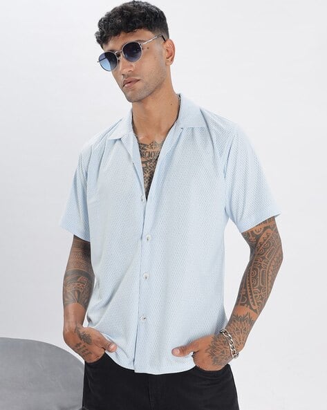 Vestirio Men Self-Design Relaxed Fit Shirt