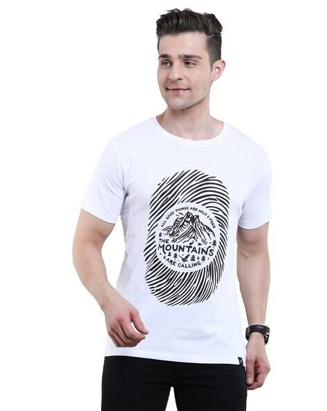 Texman Men Graphic Regular Fit T-shirt