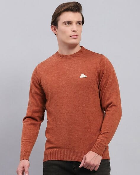 Monte Carlo Gents Sweater Online Buy Rust Sweaters Cardigans For