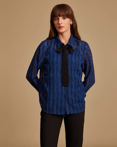 Kazo Women Textured Shirt
