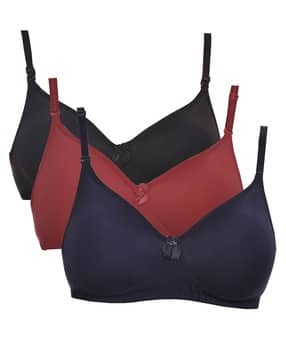 fims Women Pack of 3 Non-Wired Lightly-Padded Bras-picture-12
