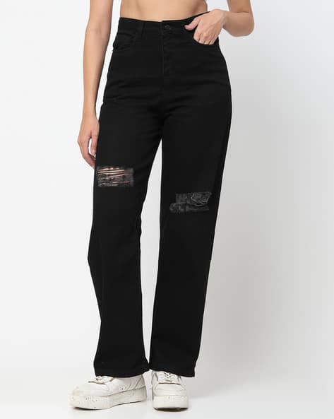 COSMIC TRIO Women Wide Jeans with Insert Pockets