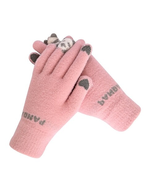 Winter Gloves Woolen Gloves Online Buy Pink Gloves Masks For Women