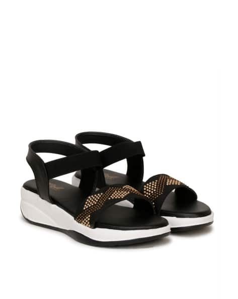 Women Embellished Slingback Wedges