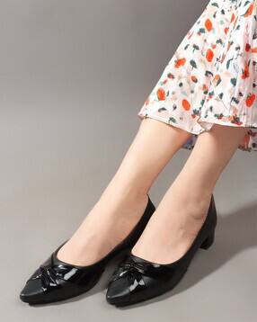 Women Pointed-Toe Pumps with Bow Accent-image-32