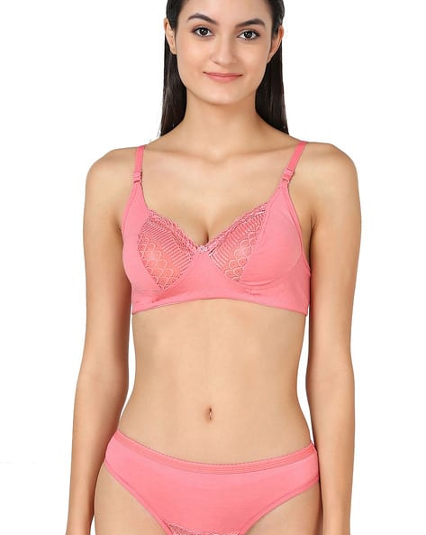 Fashion Comfortz Woman Indian Bra  Panty Set