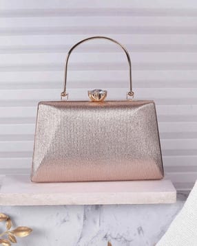 Rose Gold Metallic Gold Clutch Bag New Look New Look Rose Gold - Main Image