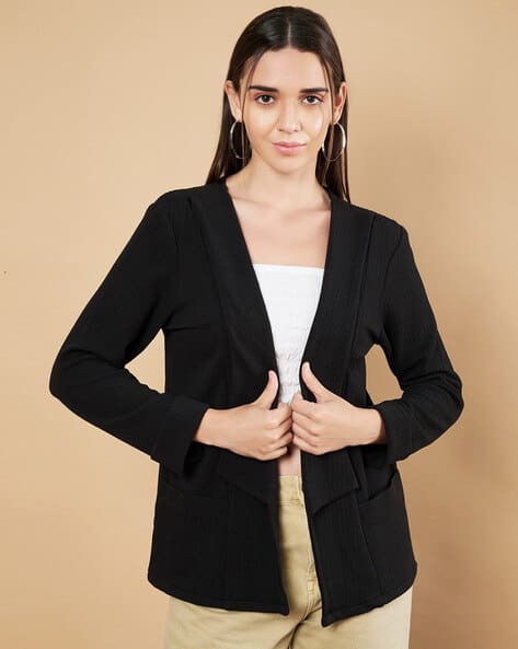 Women Regular Fit Front-Open Shrug