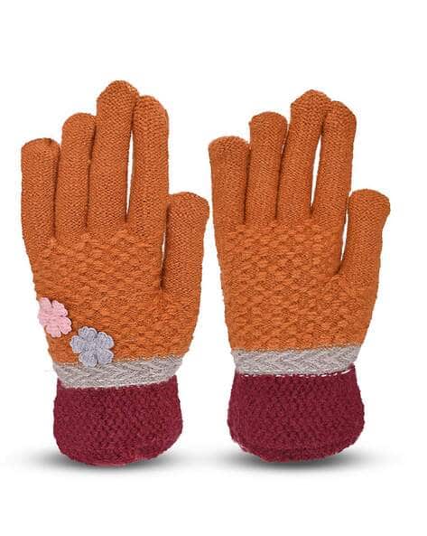Buy Brown Gloves Masks for Women by Loom Legacy Online