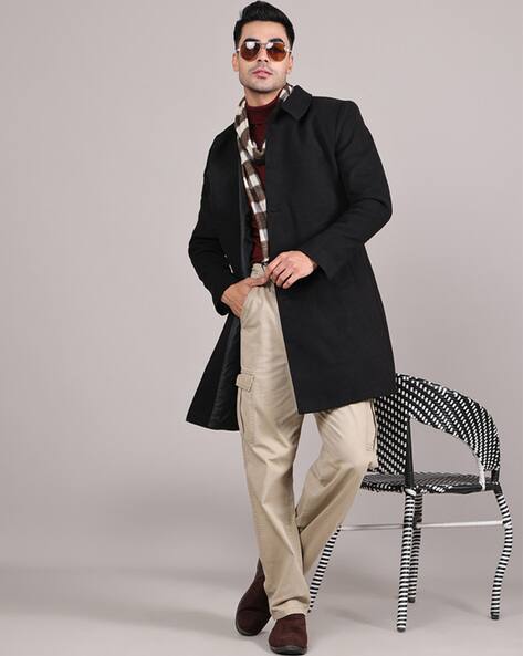 Buy Black Jackets Coats for Men by House Of Vedas Online - Main Image