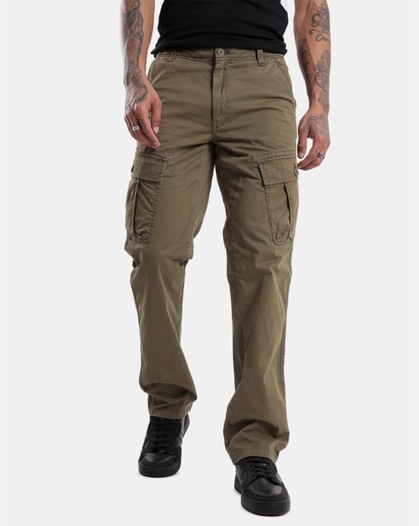 Men Straight Fit Cargo Pants