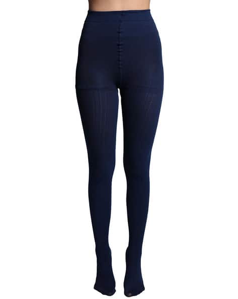 Women Ribbed Stockings with Elasticated Waist