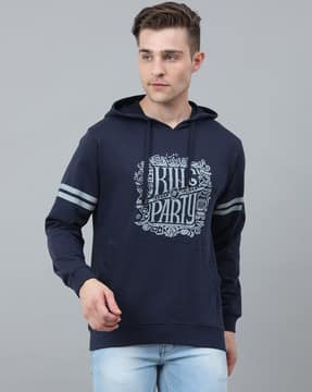 Buy Texman Men Graphic Print Hooded Sweatshirt Online | Ajio.com