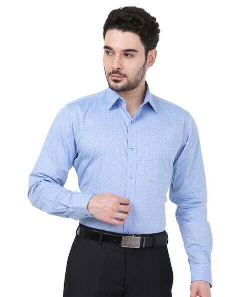 PARX Men Self-design Slim Fit Shirt