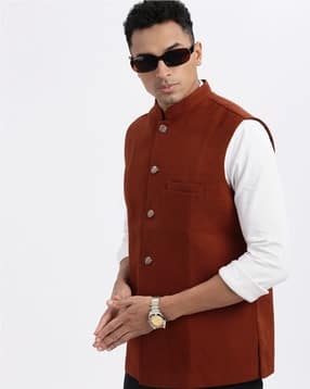 showoff Men Slim Fit Nehru Jacket-picture-13